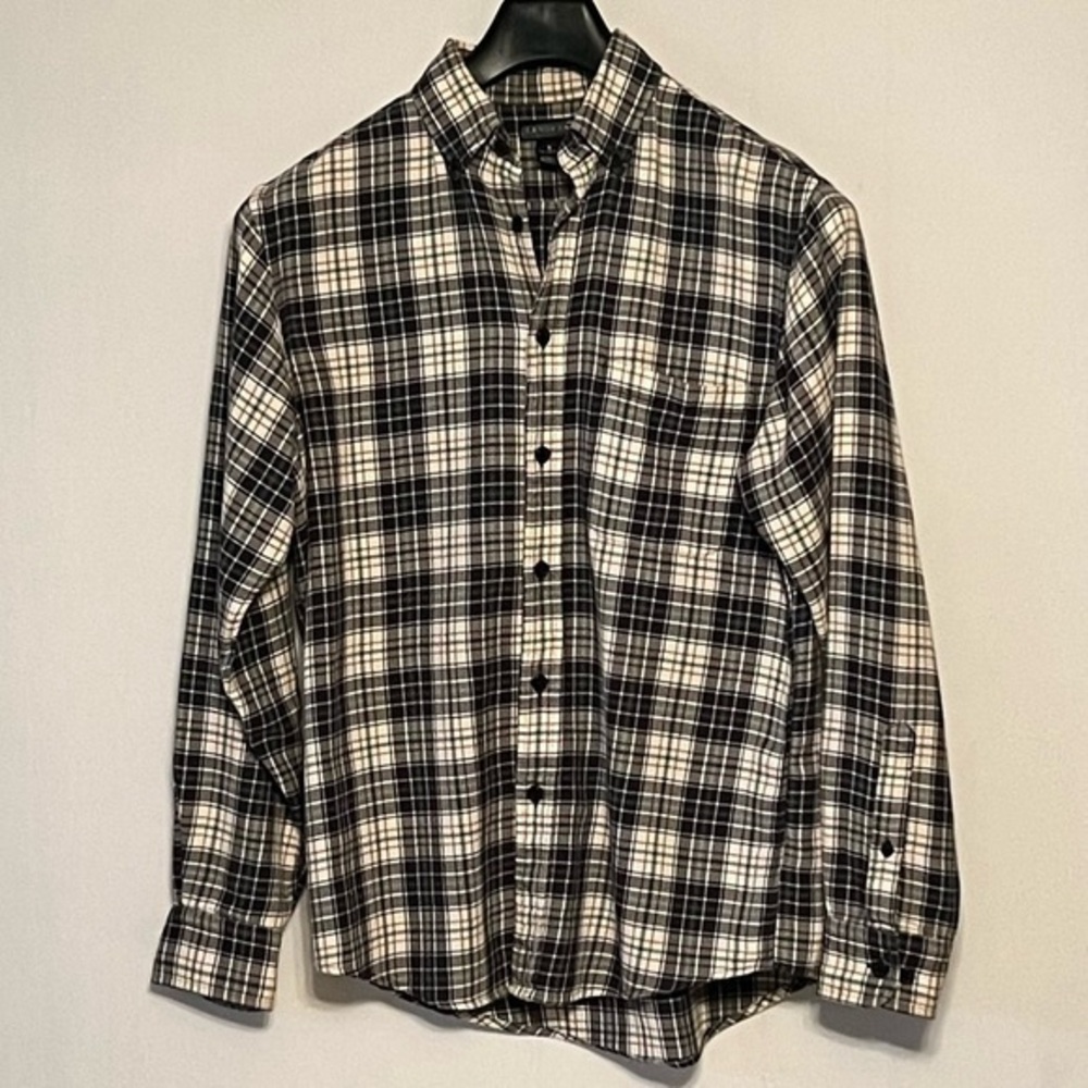 Lands End, mens flannel shirt size S, 14-14 1/2